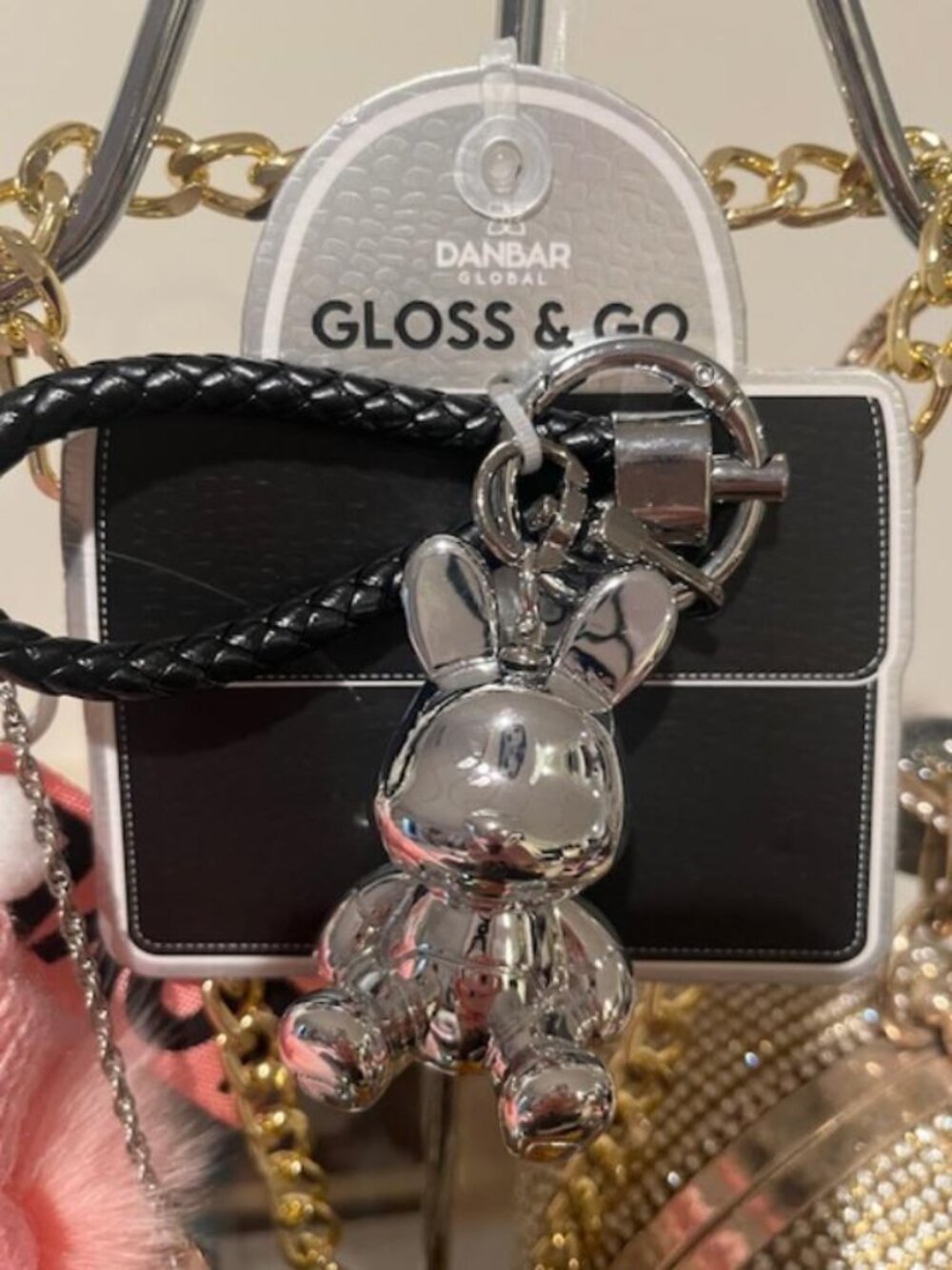 Dunbar Silver Rabbit Bag Charm/Keyring NWT